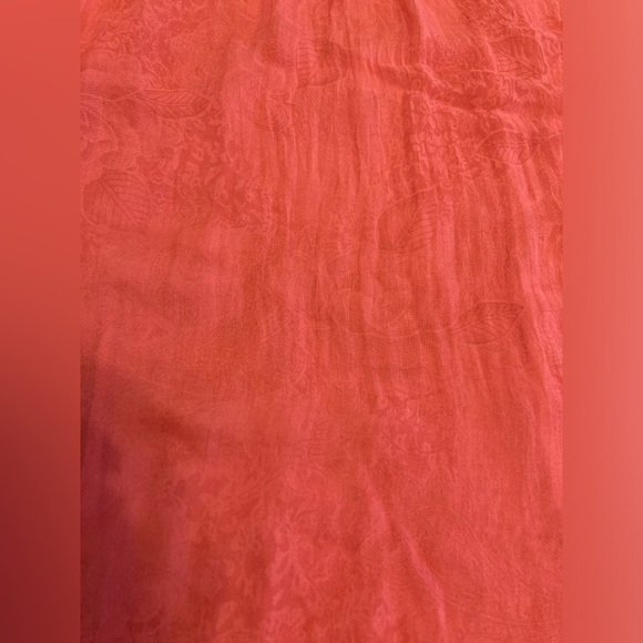 100% silk racerback pink/coral a-line dress with sequins - Picture 8 of 10
